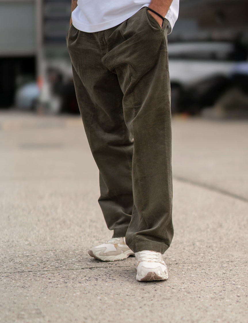 clay smith wearing stitch untitled unisex clothing roy pants khaki